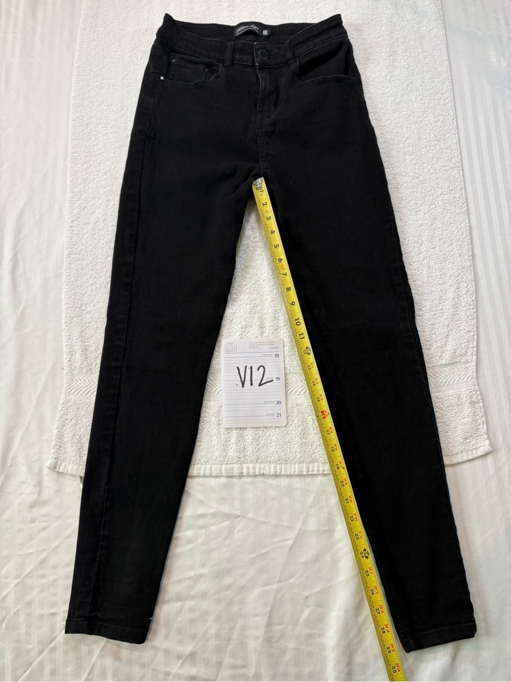 Blue Age Denim Collection High Rise Black Skinny Jeans Sz 11